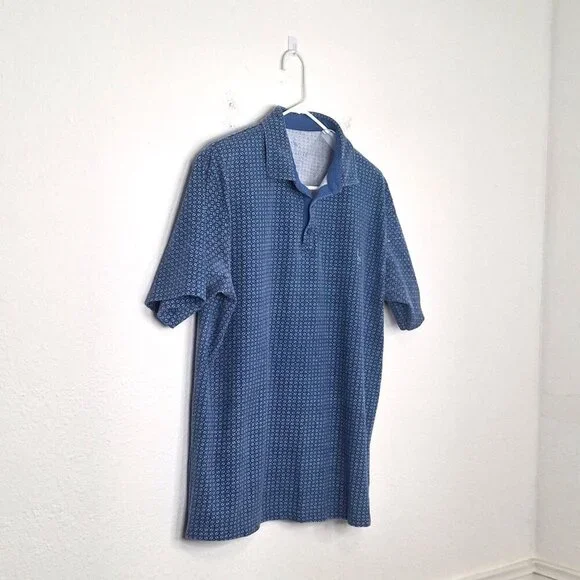Tailorbyrd Mens Polo Shirt Sz XXL Geo Print Colorful Preppy Golf Boho Artsy - Picture 4 of 16